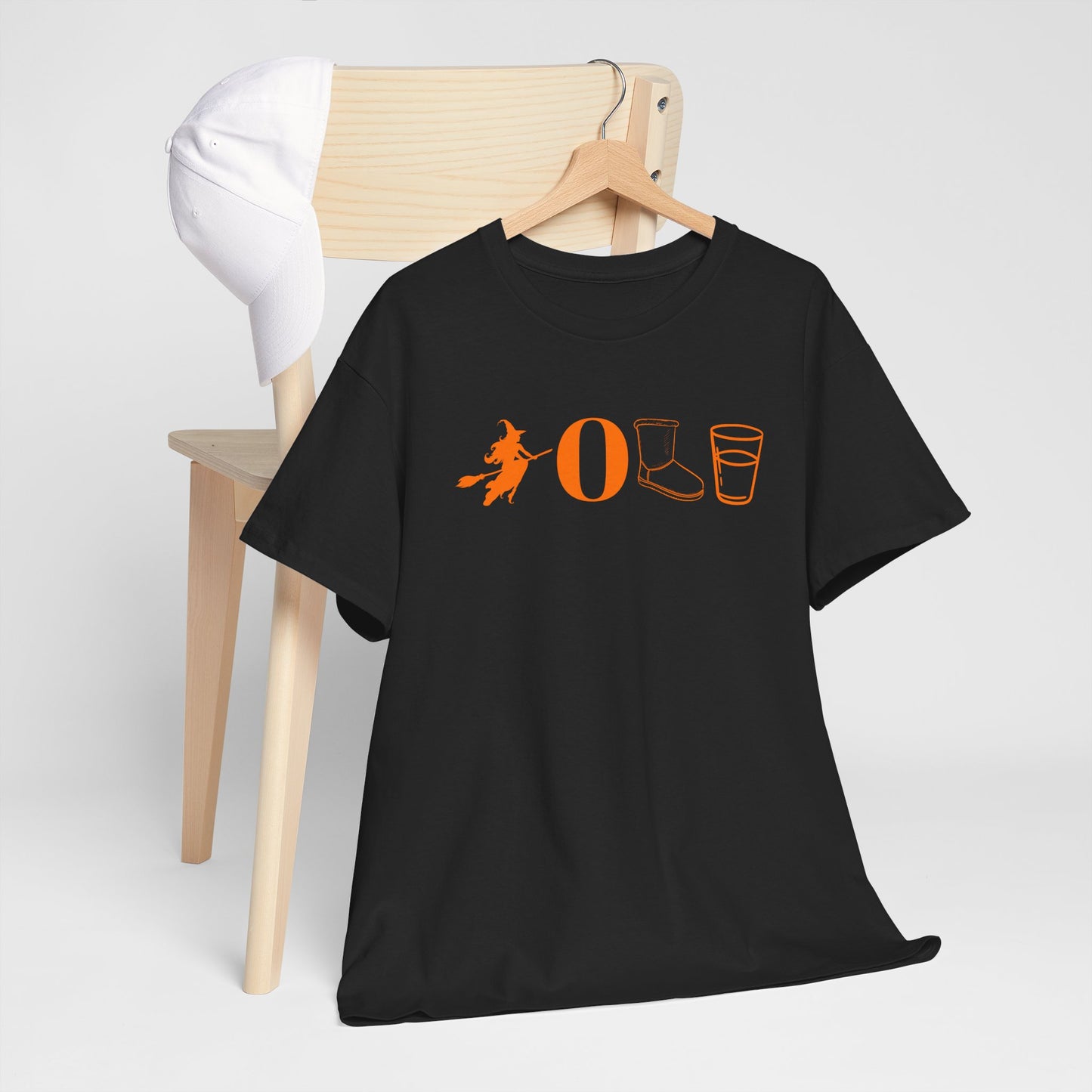Witch O Ugg Glass Funny Halloween Unisex Heavy Cotton Tee