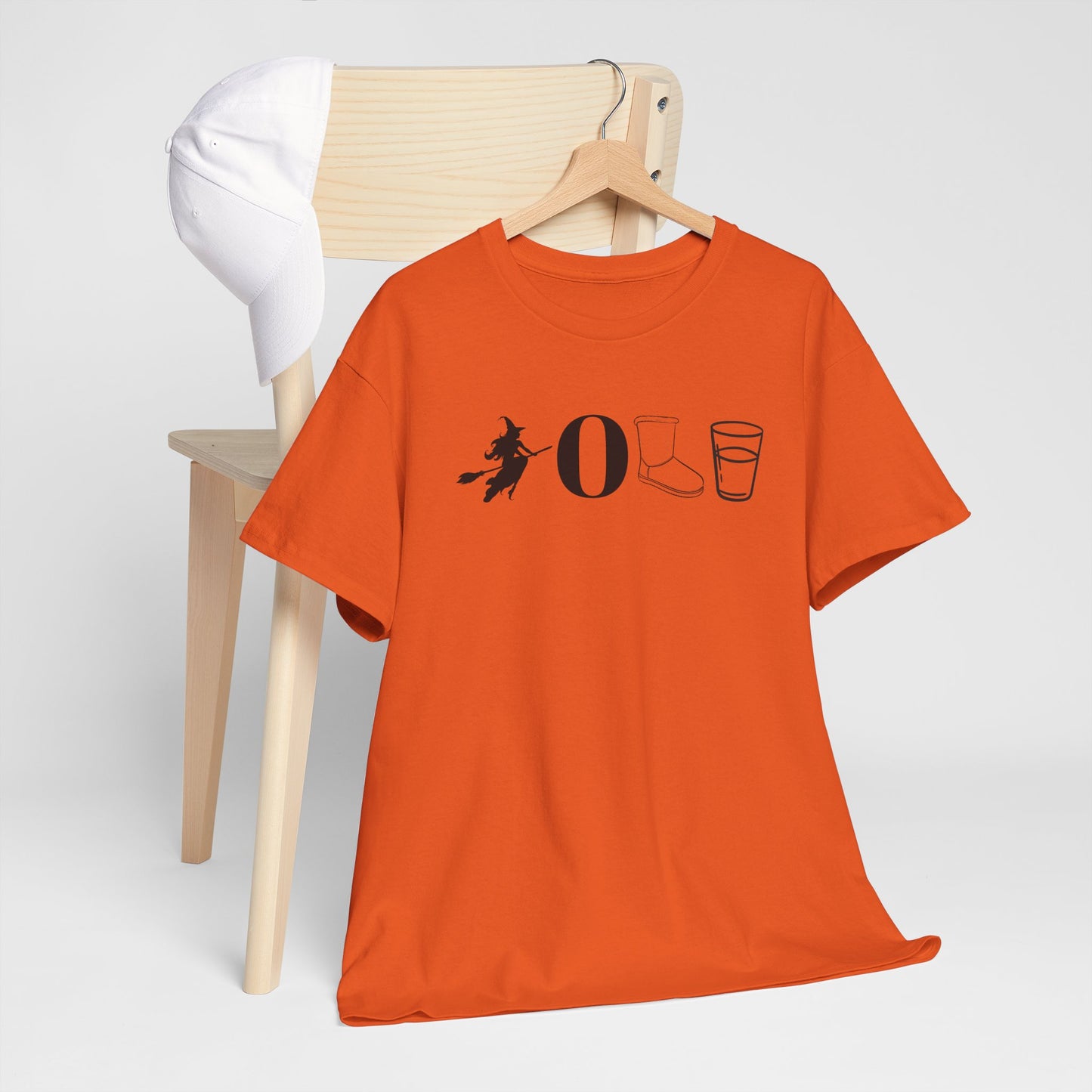 Witch O Ugg Glass Funny Halloween Unisex Heavy Cotton Tee