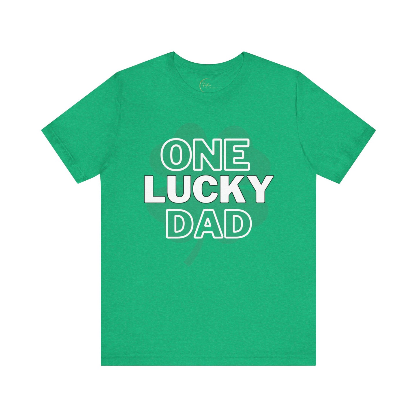 One Lucky Dad Green T-Shirt