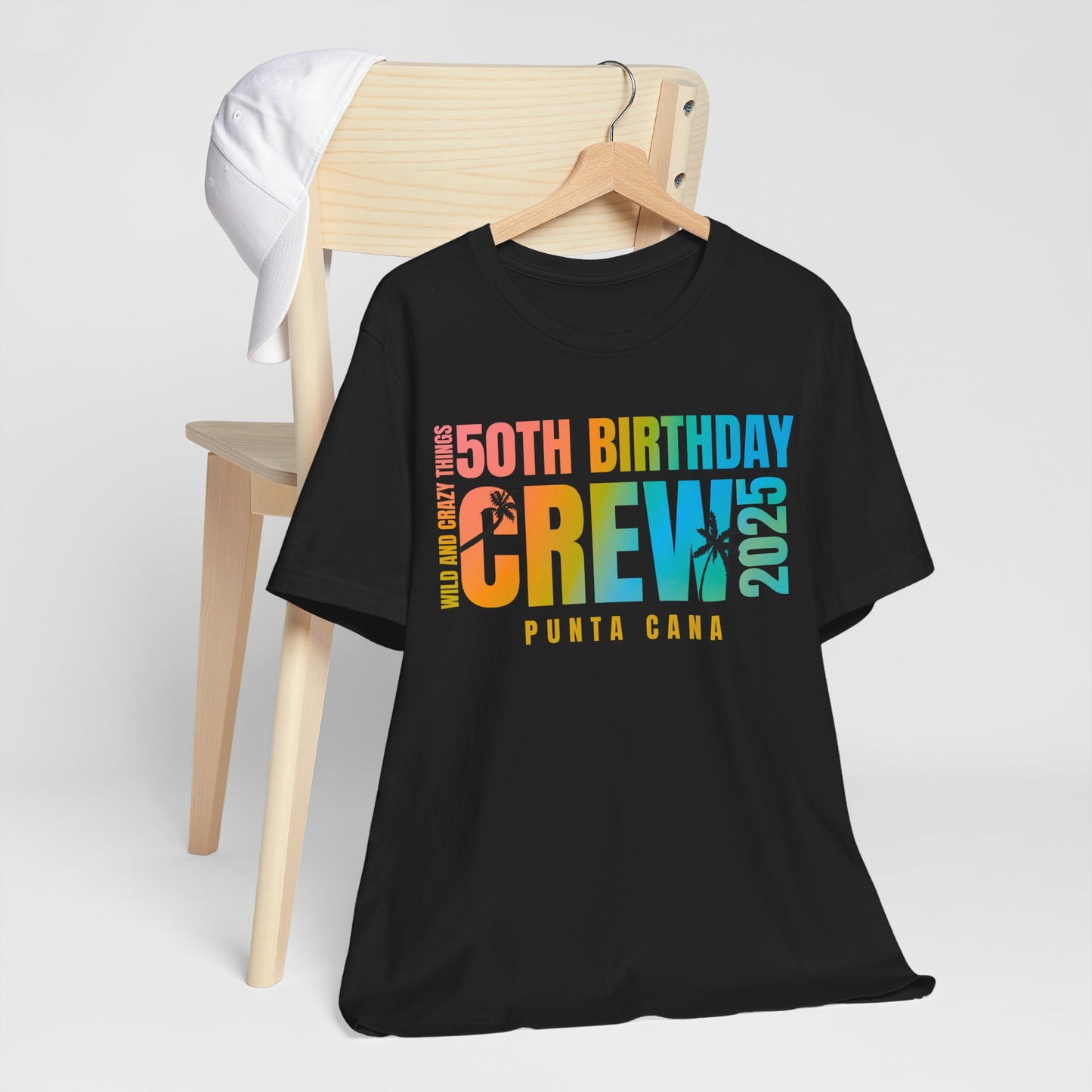 CREW T SHIRT for Veinesha's 50th Birthday Crew, Punta Cana 2025