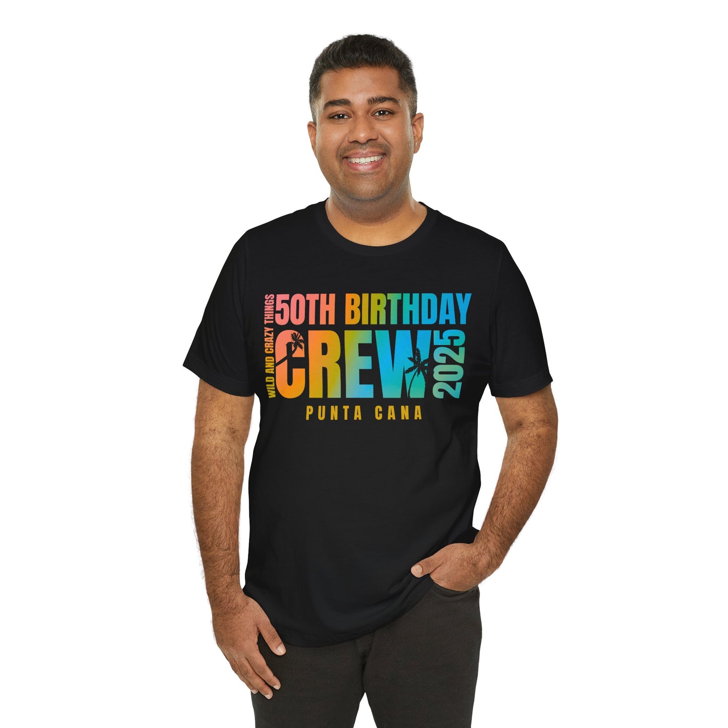 CREW T SHIRT for Veinesha's 50th Birthday Crew, Punta Cana 2025