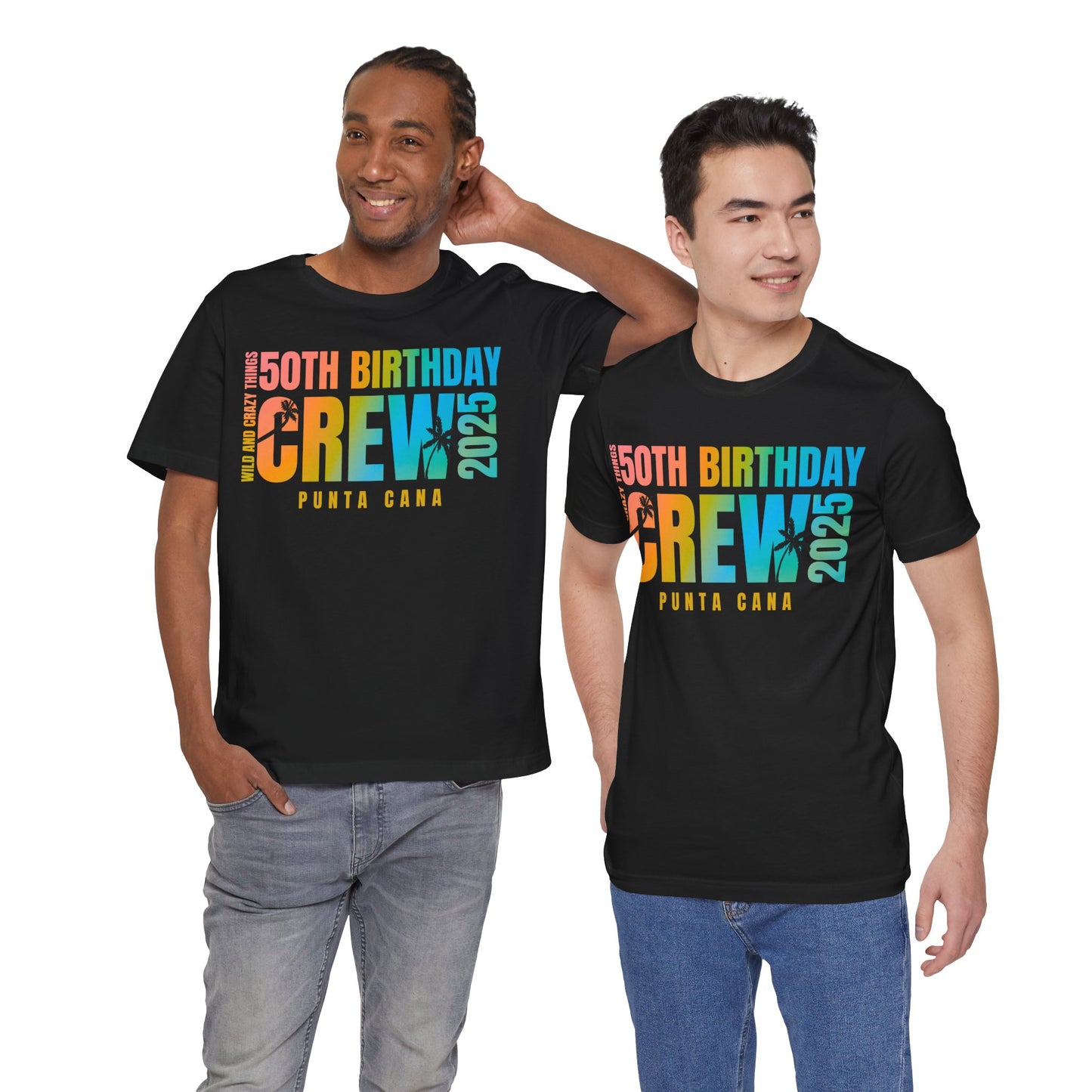 CREW T SHIRT for Veinesha's 50th Birthday Crew, Punta Cana 2025