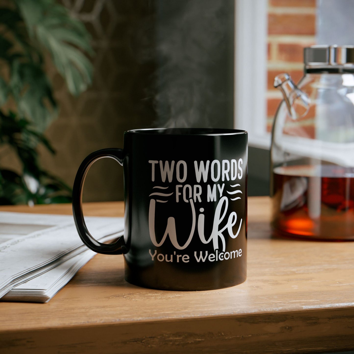 Two Words You're Welcome Mug