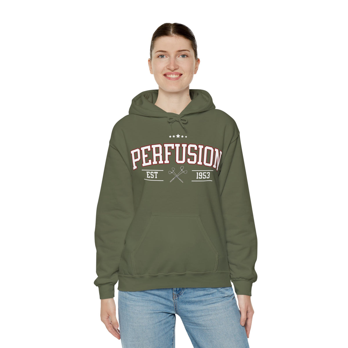 Perfusion Hoodie – Vintage 'Perfusion Est. 1953' Medical Tech Sweatshirt