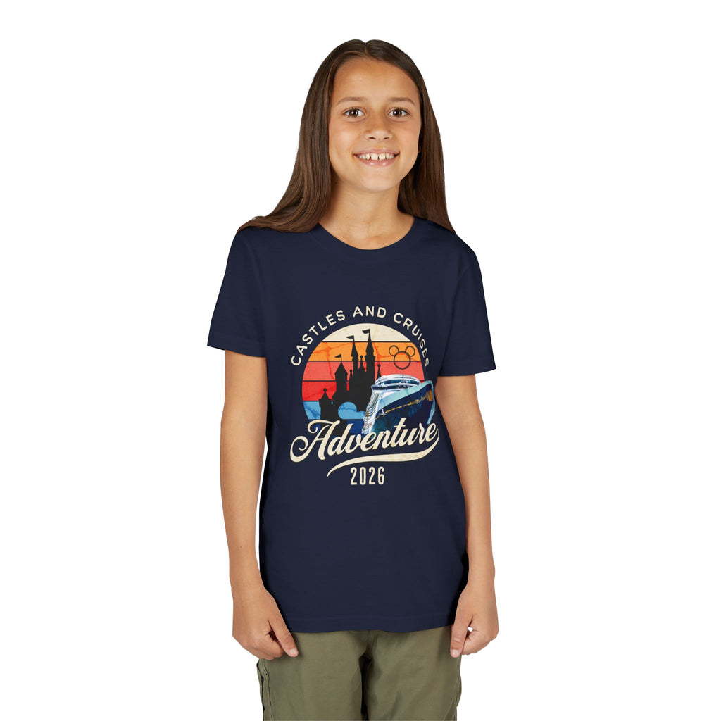 Youth Tee — 'Castles and Cruises Adventure 2026' Vacation Graphic Shirt Custom Order for Cecelia