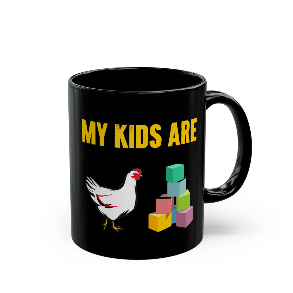 My Kids Are Chicken Playing Cubes Mug