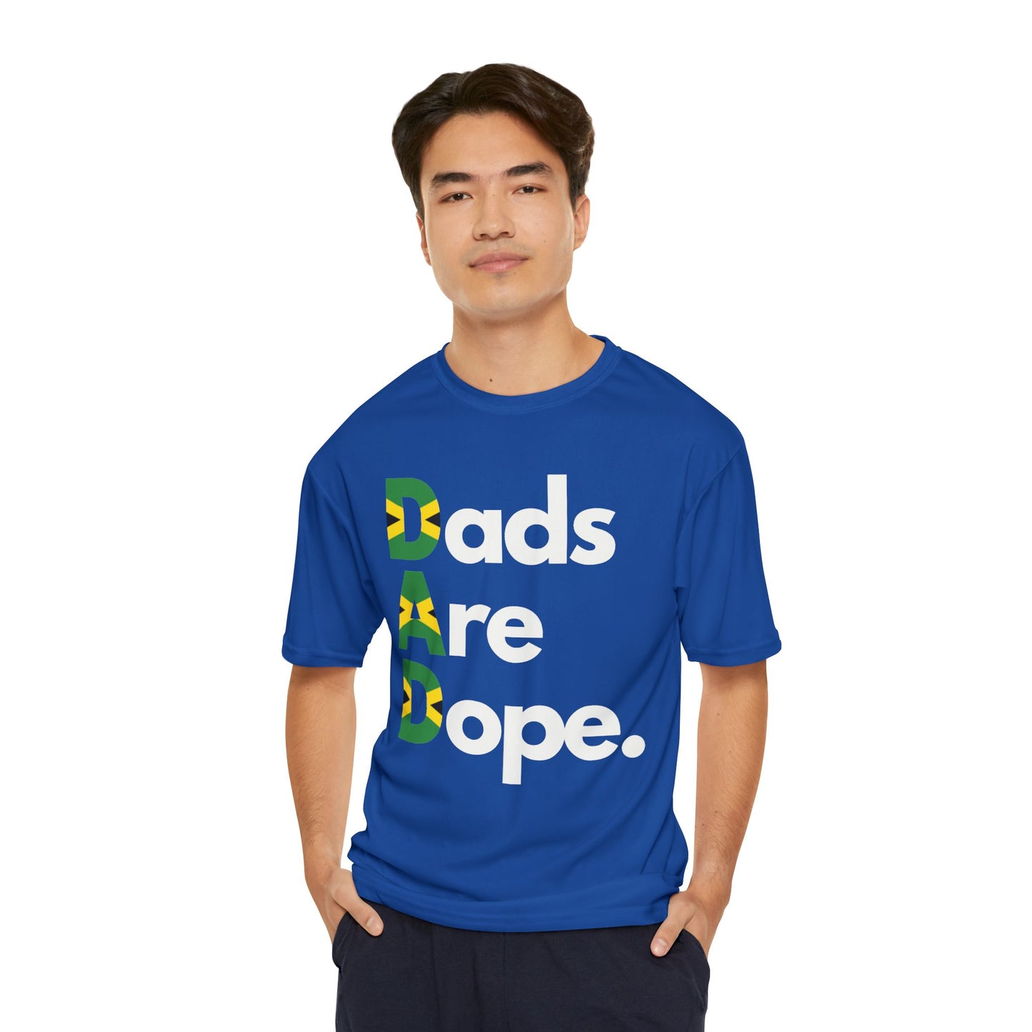 Dads Are Dope Performance T-Shirt - Jamaica