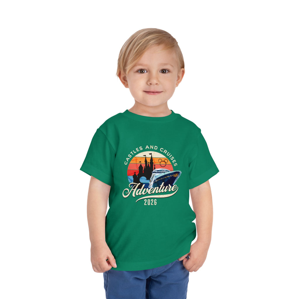 Toddler Tee — 'Castles and Cruises Adventure 2026' Vacation Shirt Custom Order for Cecelia