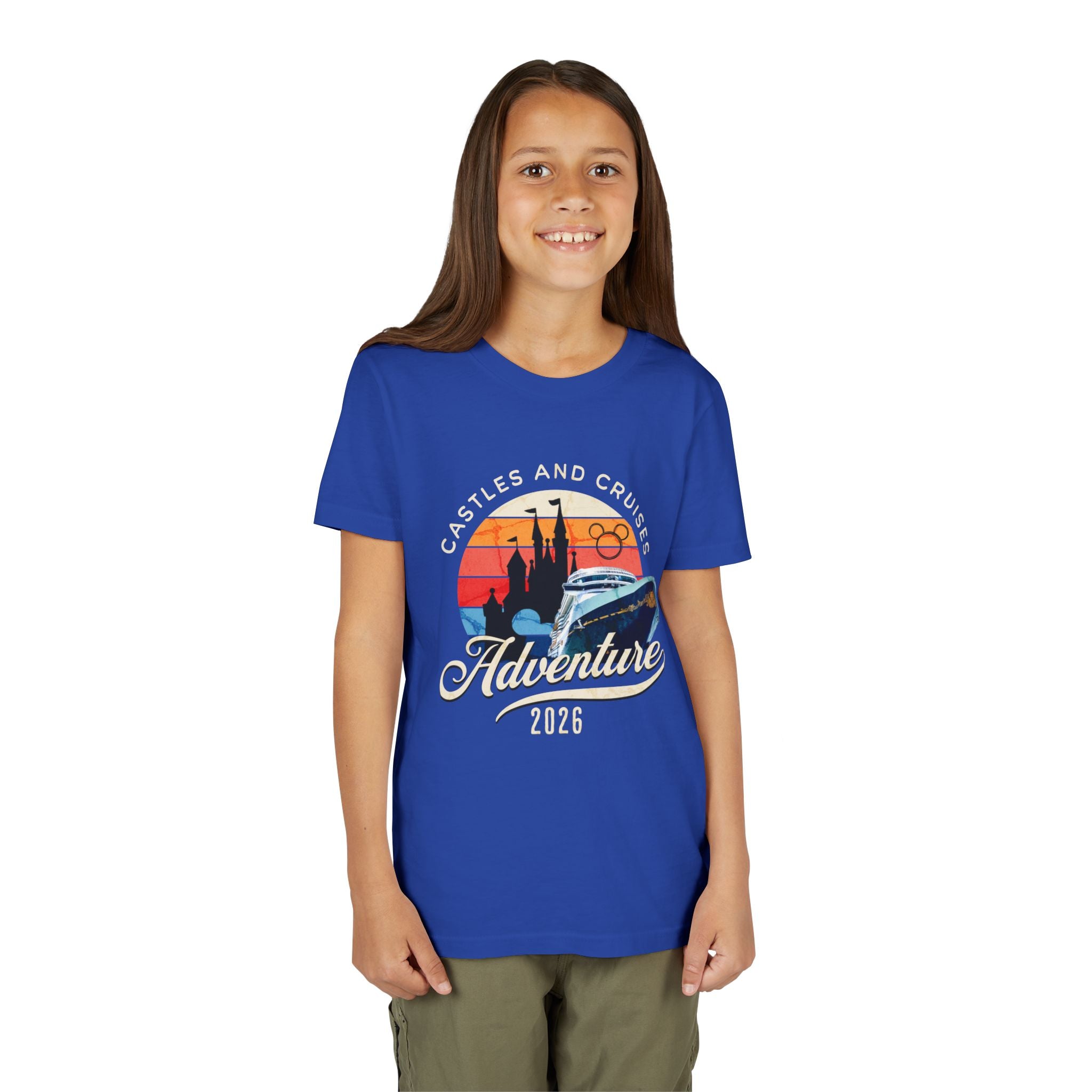 Youth Tee — 'Castles and Cruises Adventure 2026' Vacation Graphic Shirt Custom Order for Cecelia