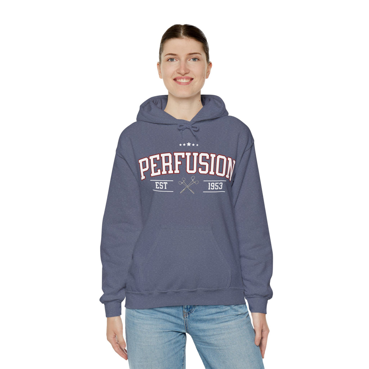 Perfusion Hoodie – Vintage 'Perfusion Est. 1953' Medical Tech Sweatshirt
