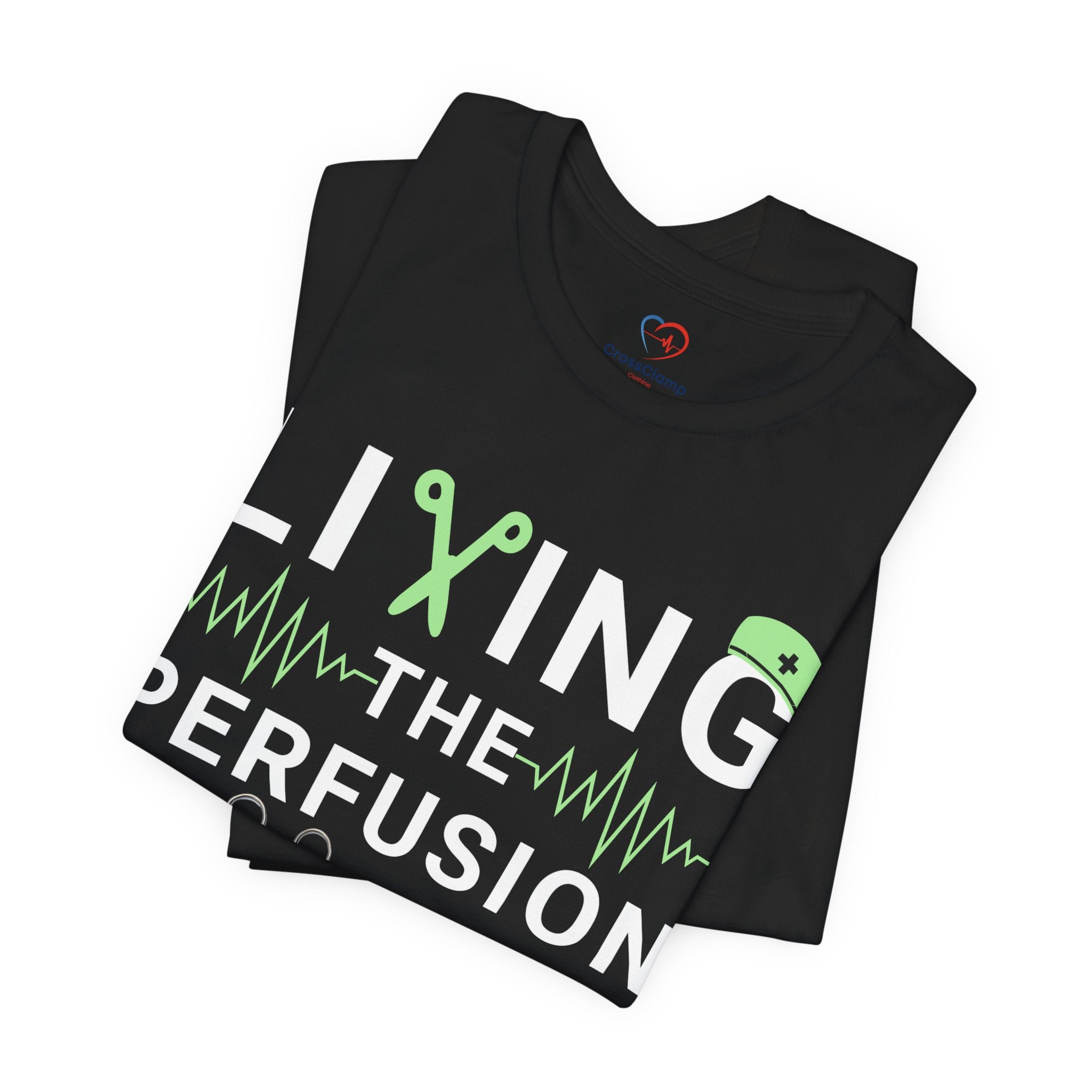 Perfusionist Life T-Shirt — "Living the Perfusion Life" Medical Heartbeat Tee
