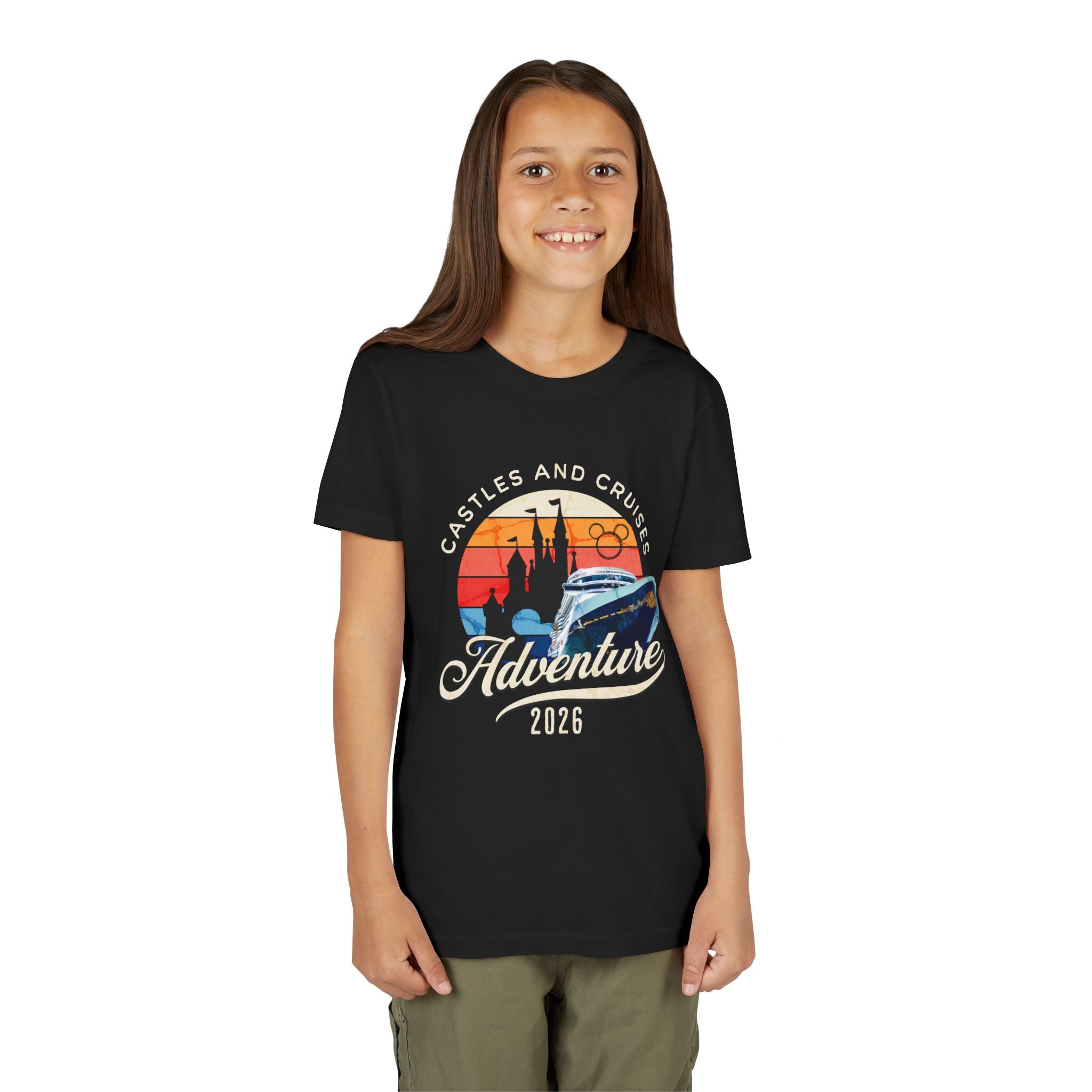 Youth Tee — 'Castles and Cruises Adventure 2026' Vacation Graphic Shirt Custom Order for Cecelia