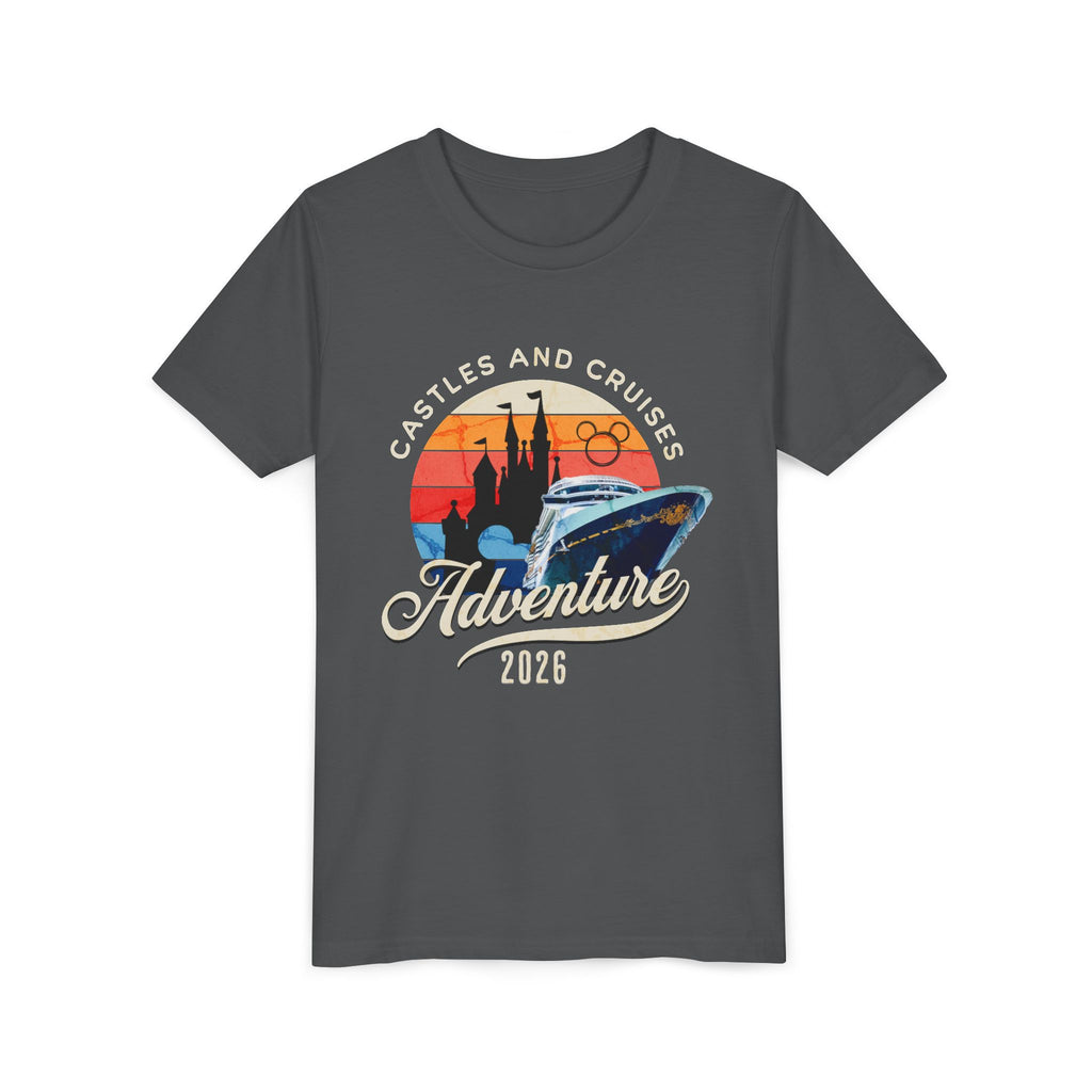Youth Tee — 'Castles and Cruises Adventure 2026' Vacation Graphic Shirt Custom Order for Cecelia