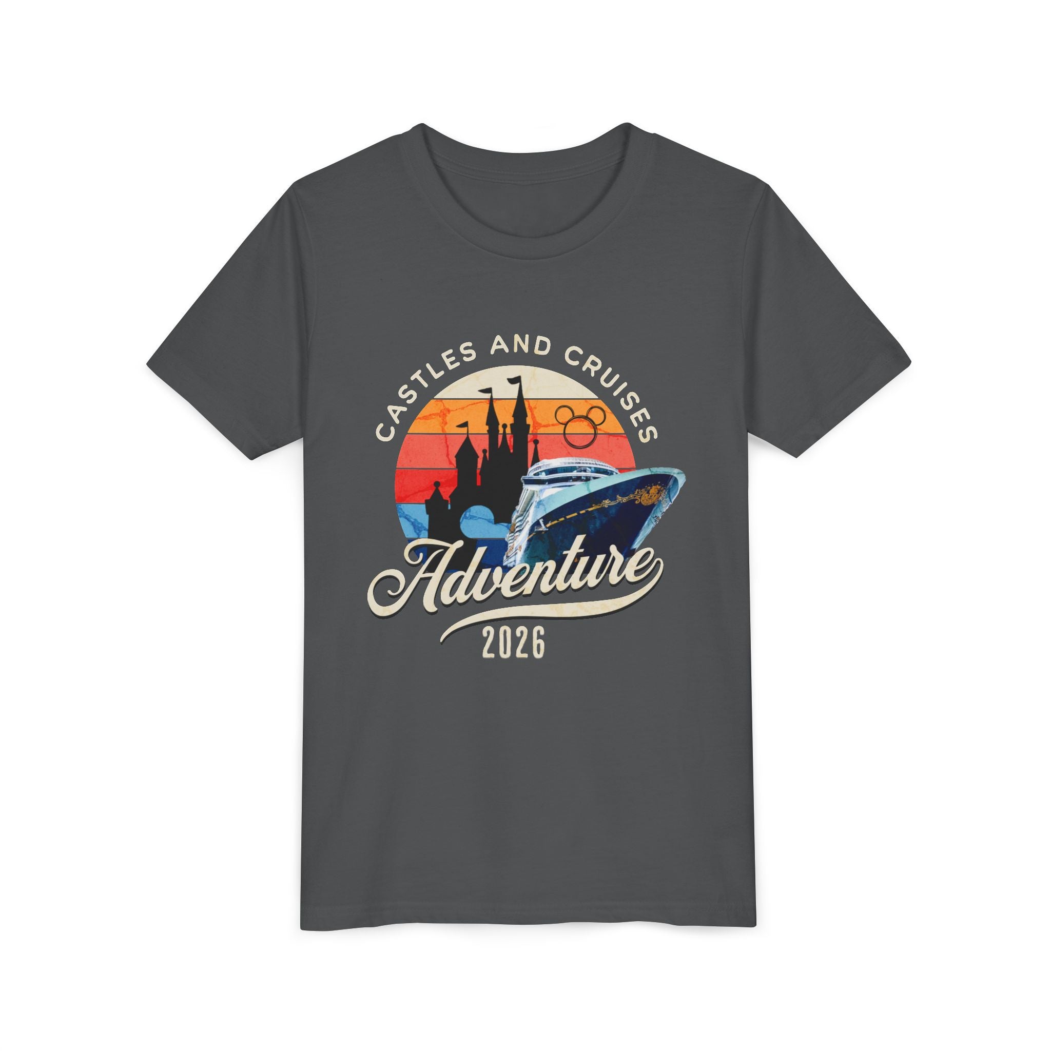 Youth Tee — 'Castles and Cruises Adventure 2026' Vacation Graphic Shirt Custom Order for Cecelia