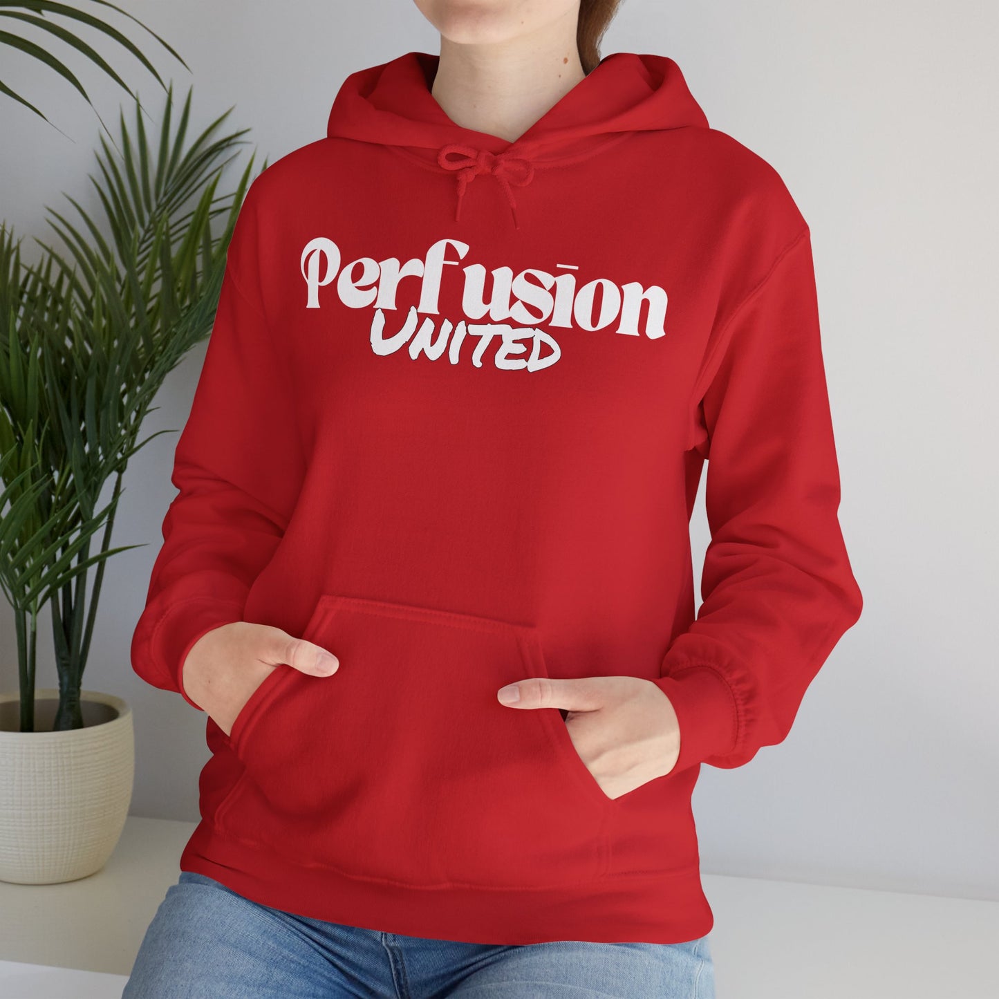 Perfusion United Hoodie White Letters