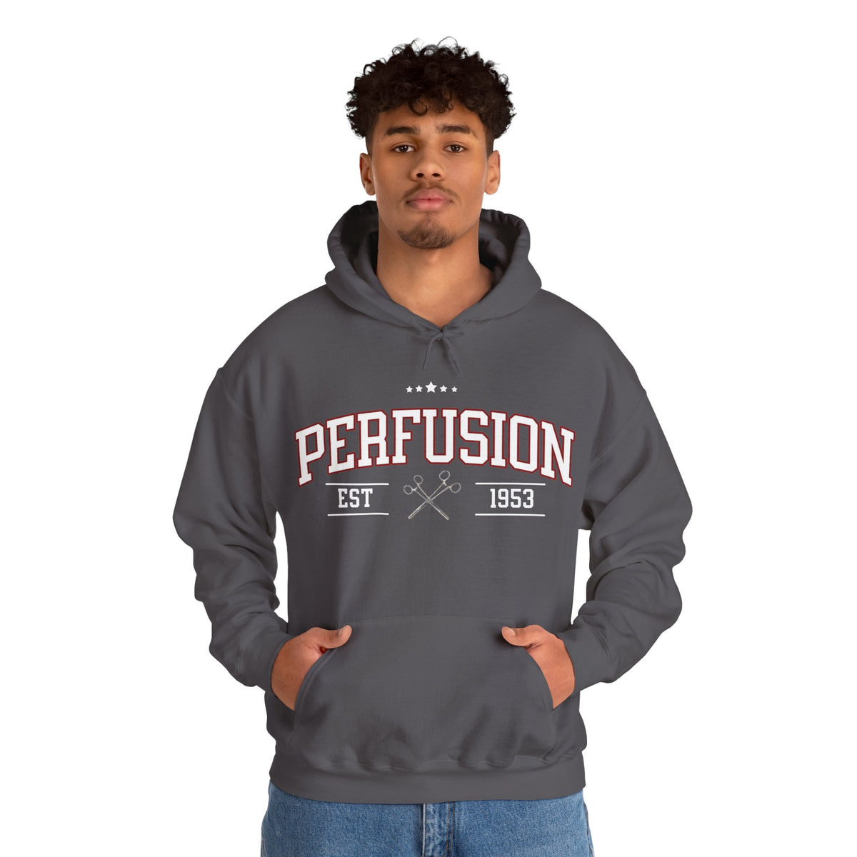 Perfusion Hoodie – Vintage 'Perfusion Est. 1953' Medical Tech Sweatshirt