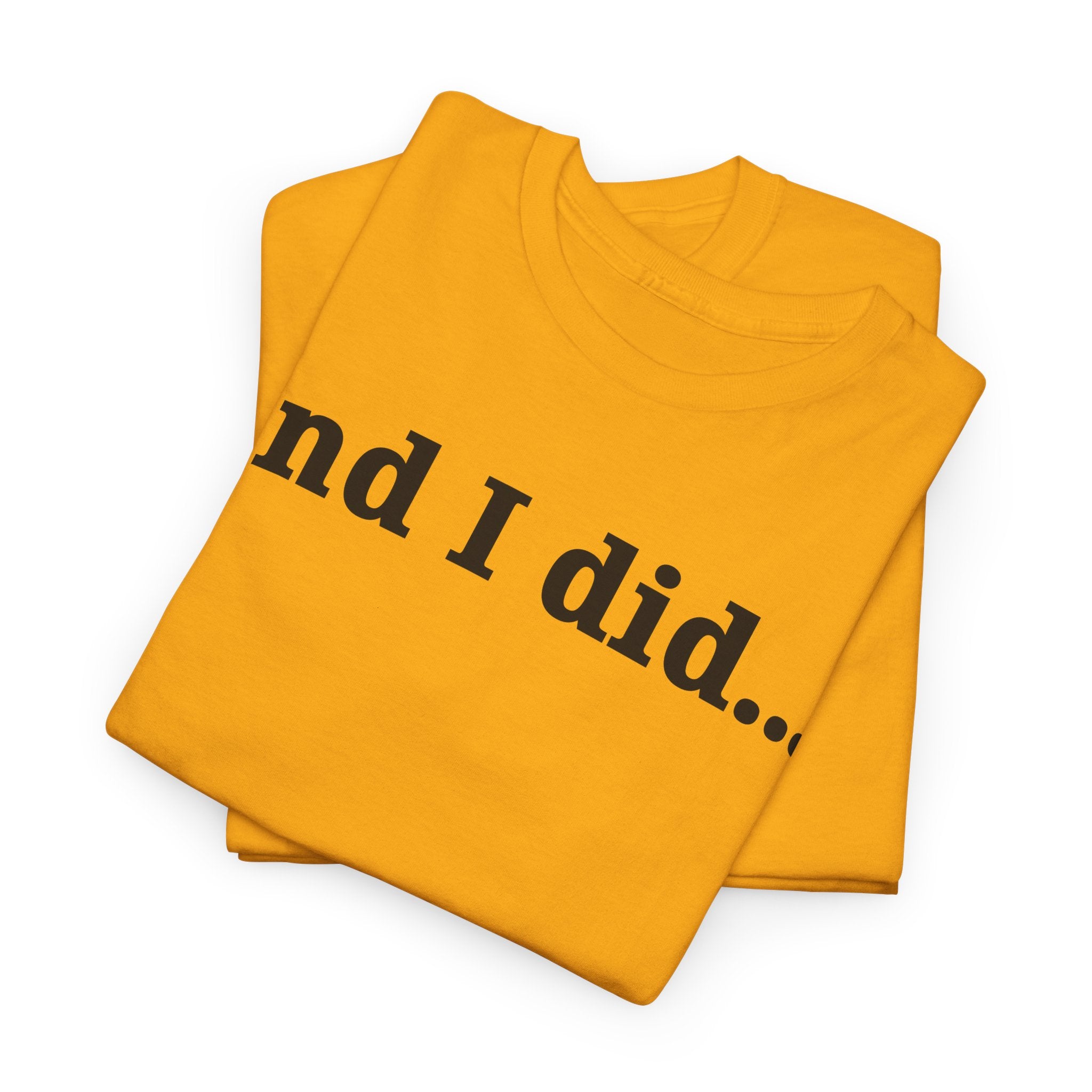 And I Did T Shirt