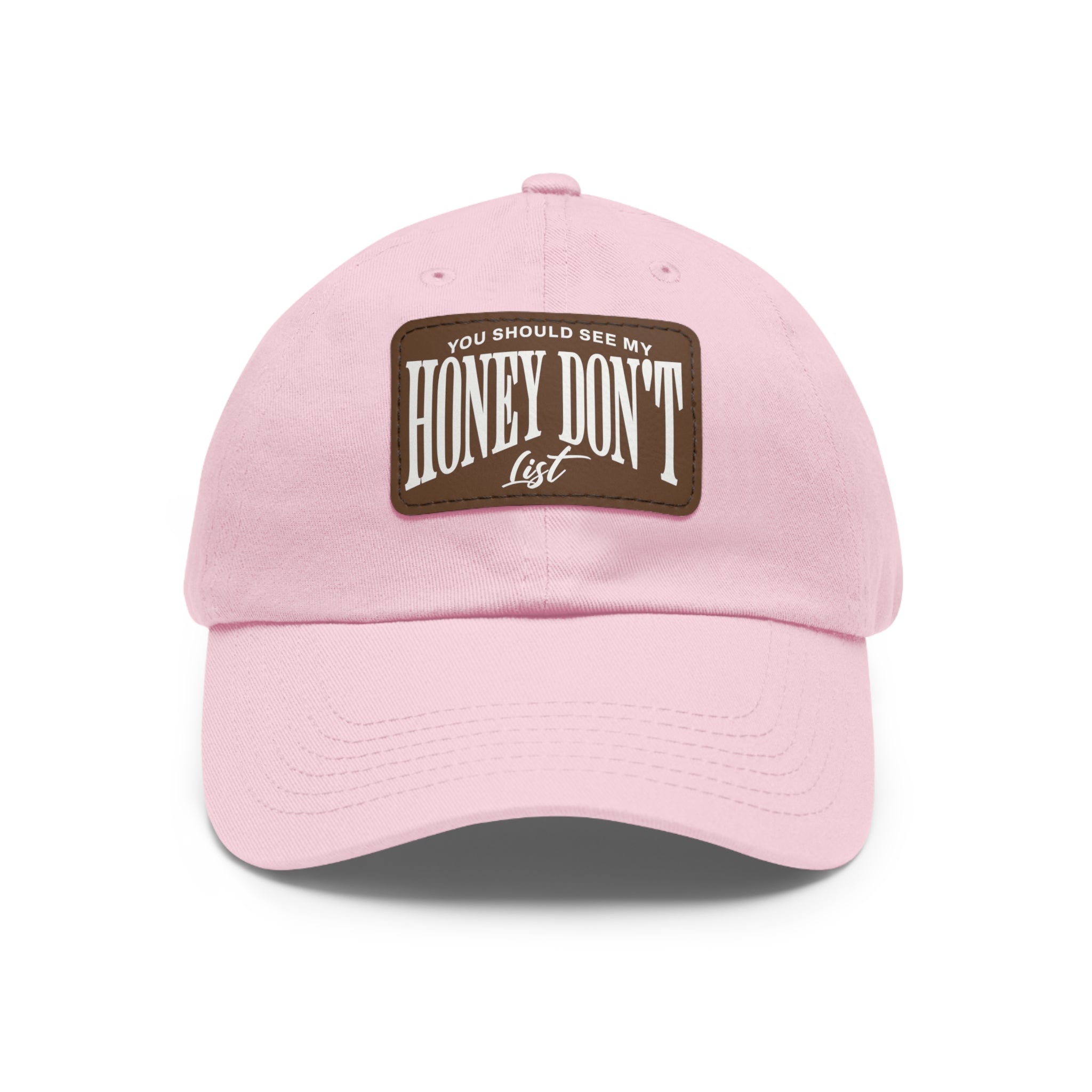 Honey Don't List Leather Patch Dad Cap