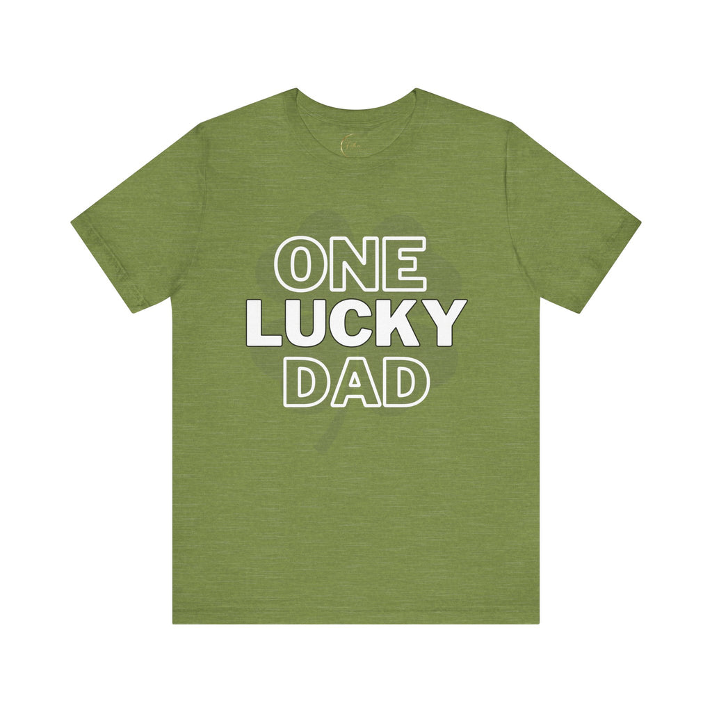 One Lucky Dad Green T-Shirt