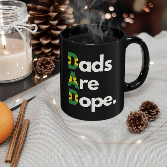 Dads Are Dope Jamaican Flag Mug