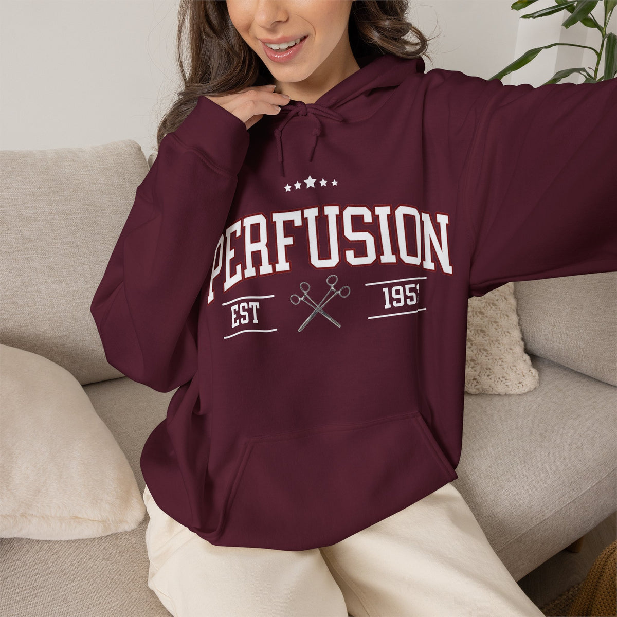 Perfusion Hoodie – Vintage 'Perfusion Est. 1953' Medical Tech Sweatshirt