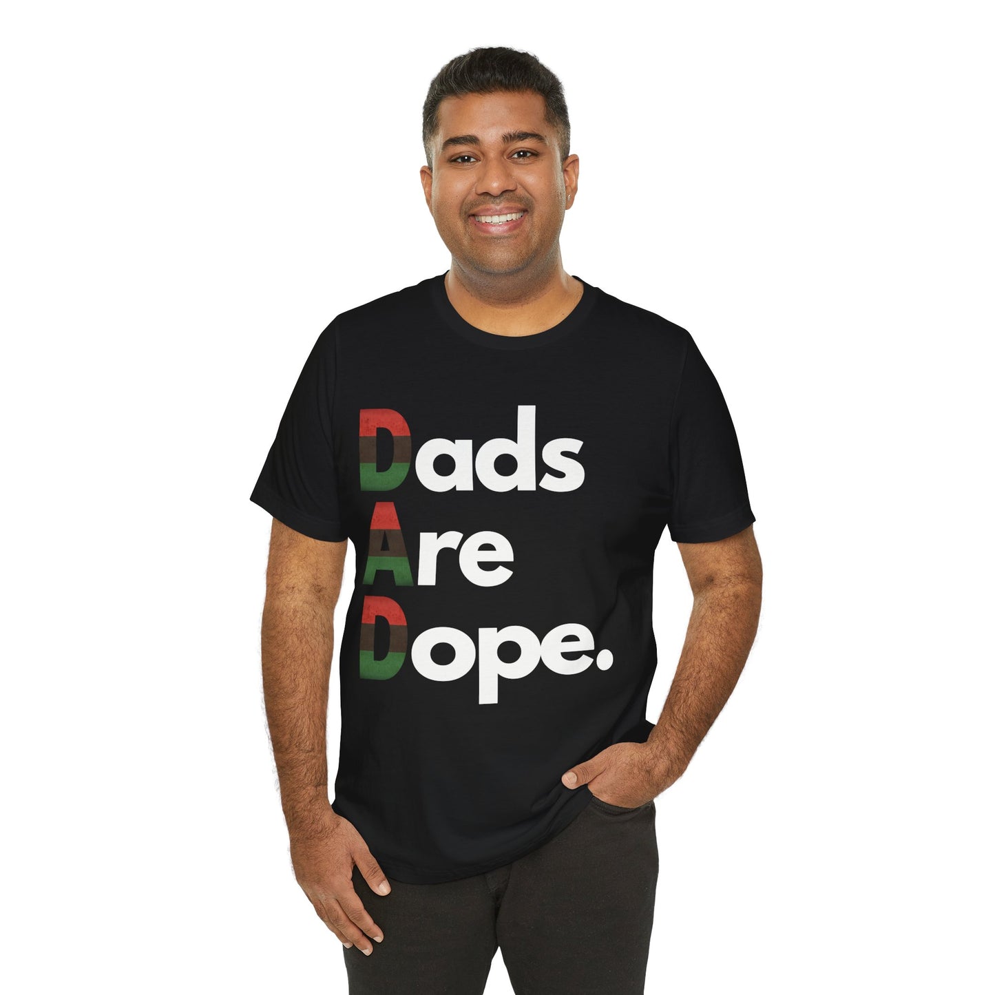 Dads Are Dope - Pan African Flag T Shirt