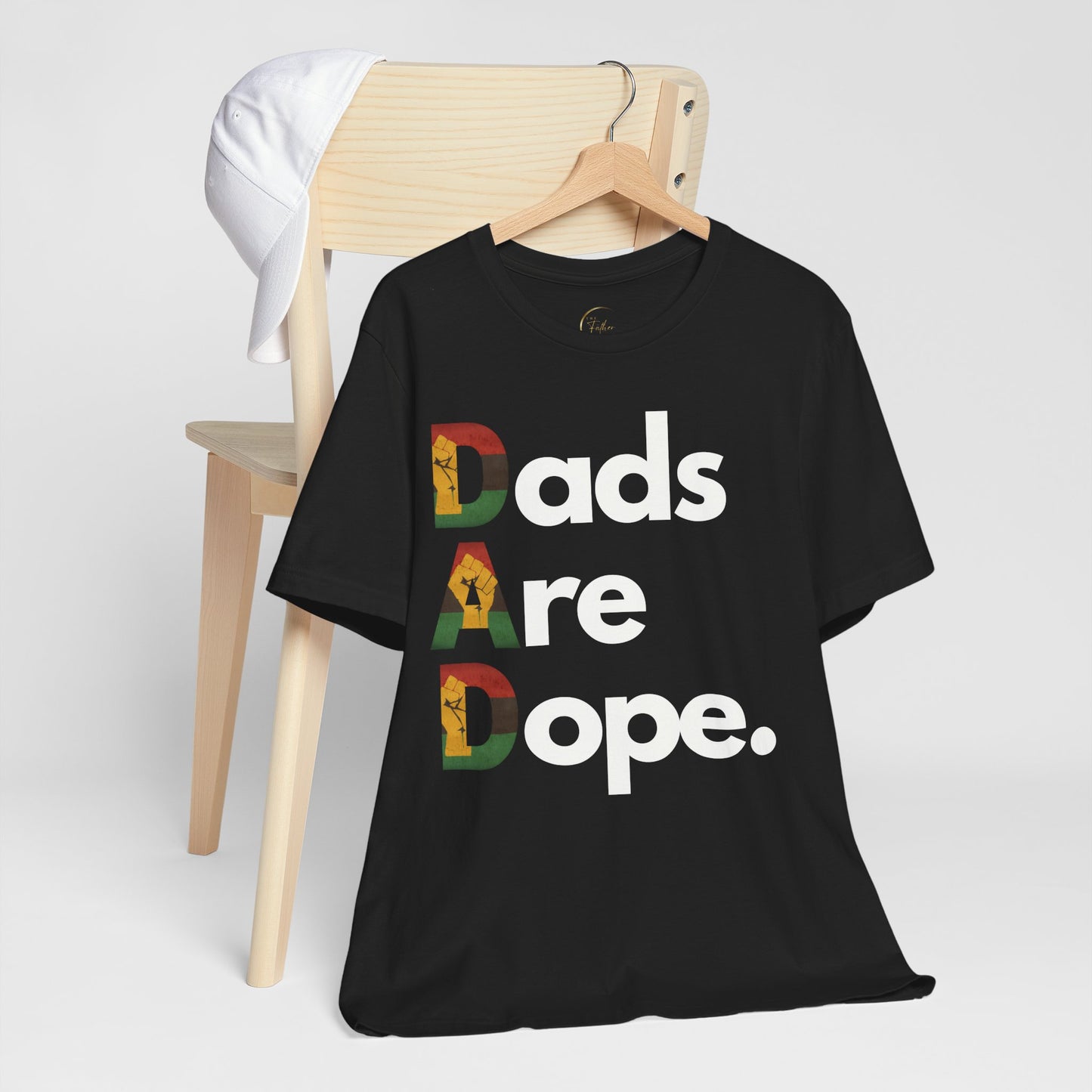 Dads Are Dope - Pan African Fist T-shirt