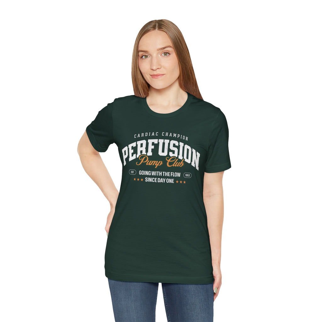Perfusion Pump Club Tee — Cardiac Champion Medical Shirt