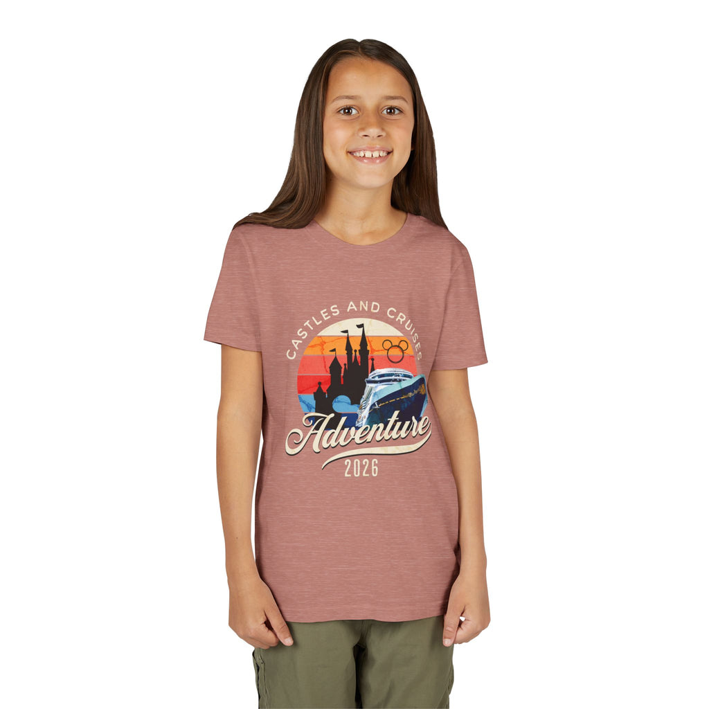 Youth Tee — 'Castles and Cruises Adventure 2026' Vacation Graphic Shirt Custom Order for Cecelia