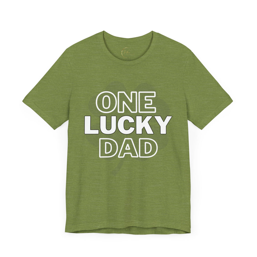 One Lucky Dad Green T-Shirt