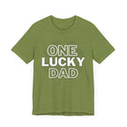 One Lucky Dad Green T-Shirt