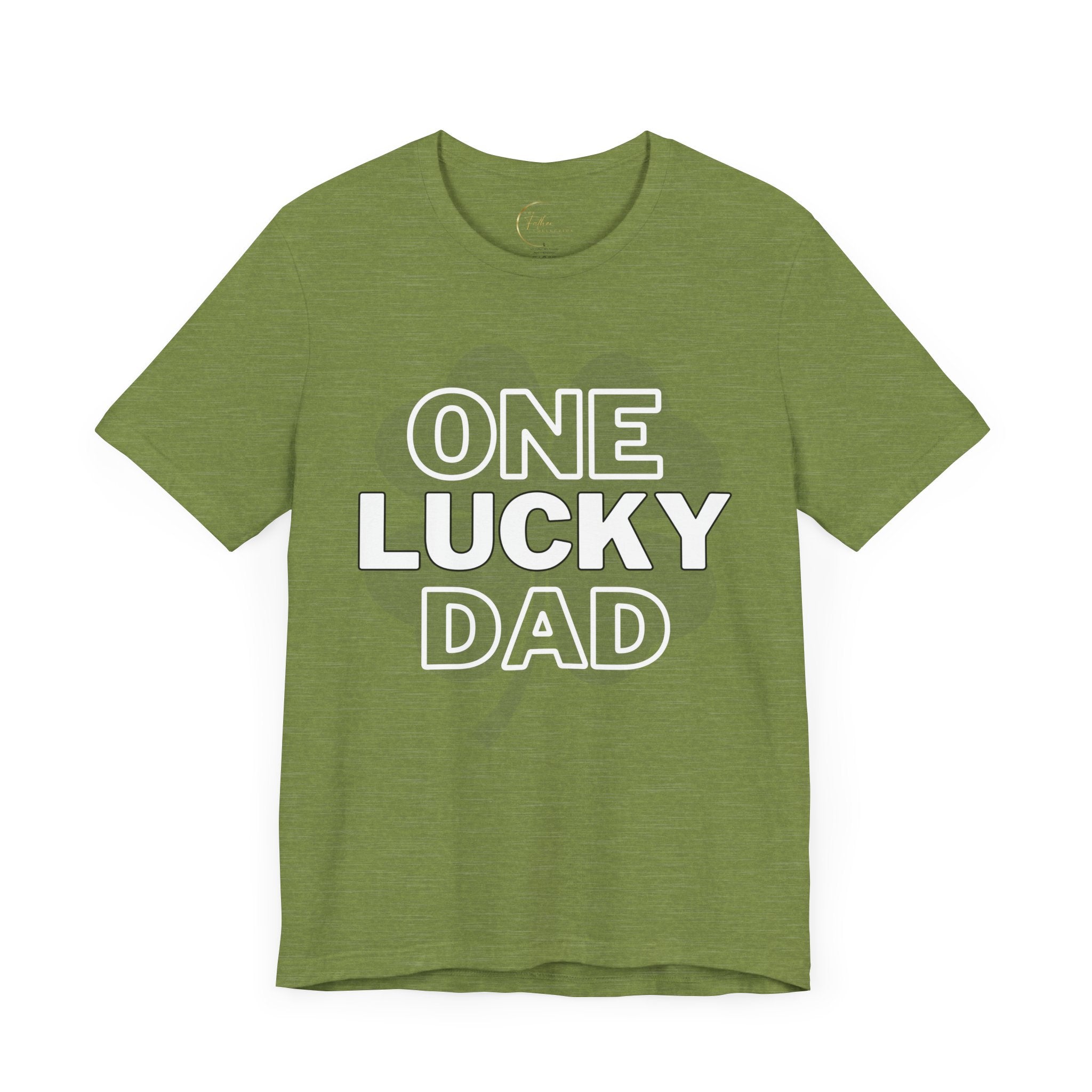 One Lucky Dad Green T-Shirt