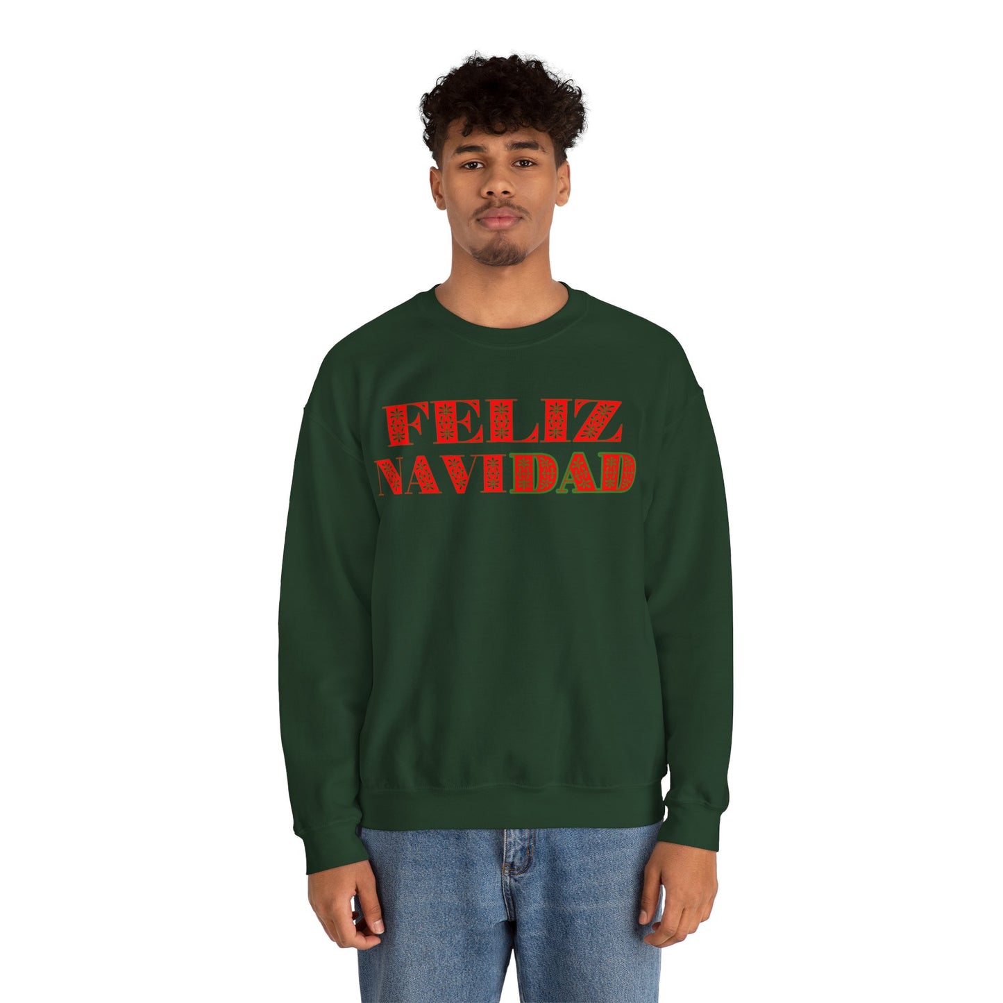 Feliz NaviDAD Sweatshirt Red Letters