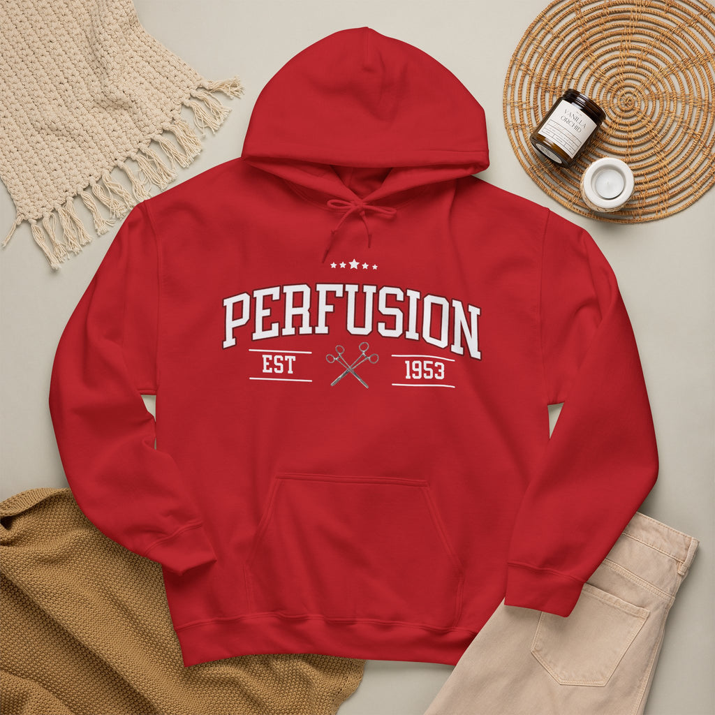 Perfusion Hoodie – Vintage 'Perfusion Est. 1953' Medical Tech Sweatshirt