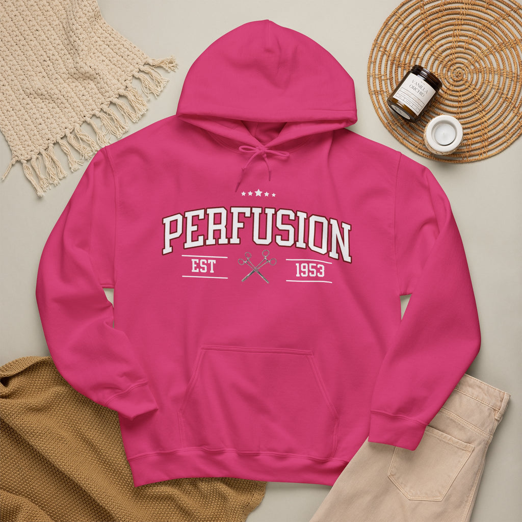 Perfusion Hoodie – Vintage 'Perfusion Est. 1953' Medical Tech Sweatshirt