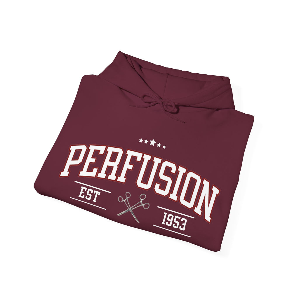 Perfusion Hoodie – Vintage 'Perfusion Est. 1953' Medical Tech Sweatshirt