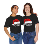 "Cecelia" Holiday Tee for Cecelia Custom Order