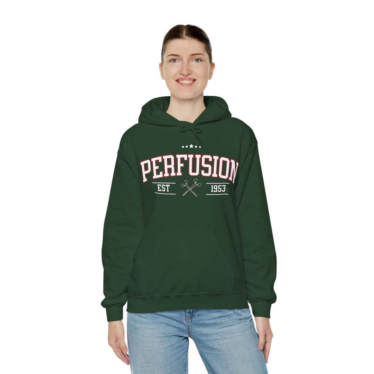 Perfusion Hoodie – Vintage 'Perfusion Est. 1953' Medical Tech Sweatshirt