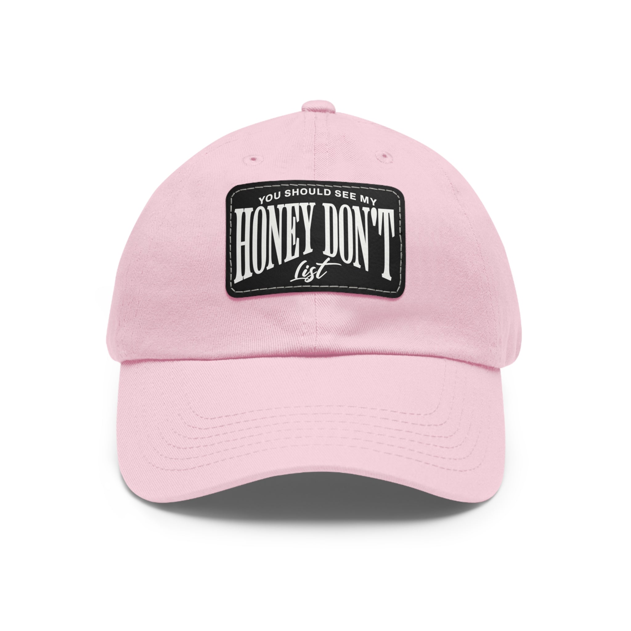 Honey Don't List Leather Patch Dad Cap