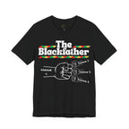 The Blackfather Personalized Tee – Custom Father & 3 Kids Fist Bump T-Shirt