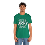 One Lucky Dad Green T-Shirt