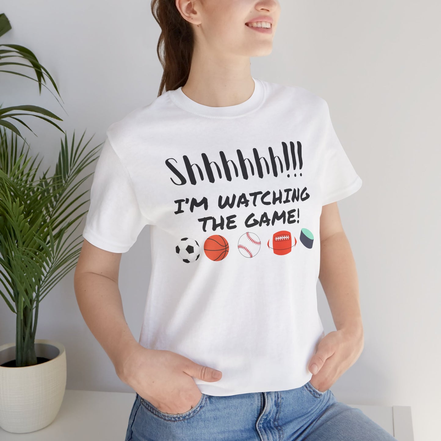 Shhh!!  I'm Watching The Game  T-shirt