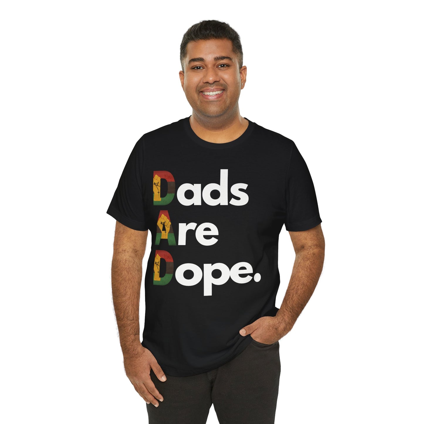 Dads Are Dope - Pan African Fist T-shirt