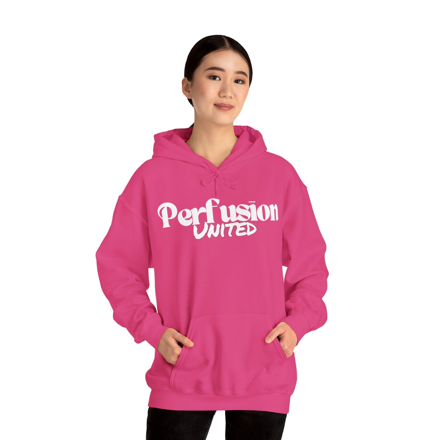Perfusion United Hoodie White Letters