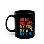Do Not Disturb Black Mug