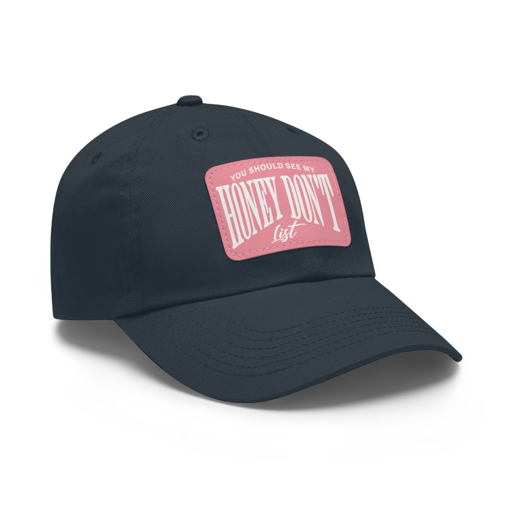 Honey Don't List Leather Patch Dad Cap