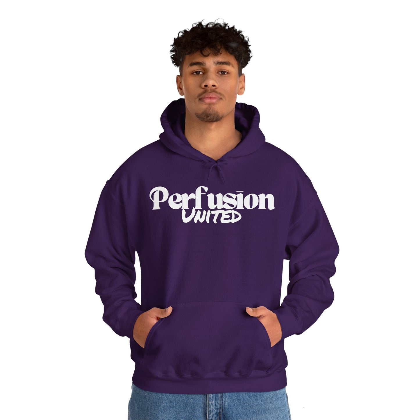 Perfusion United Hoodie White Letters