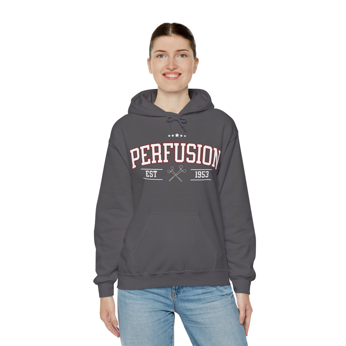 Perfusion Hoodie – Vintage 'Perfusion Est. 1953' Medical Tech Sweatshirt
