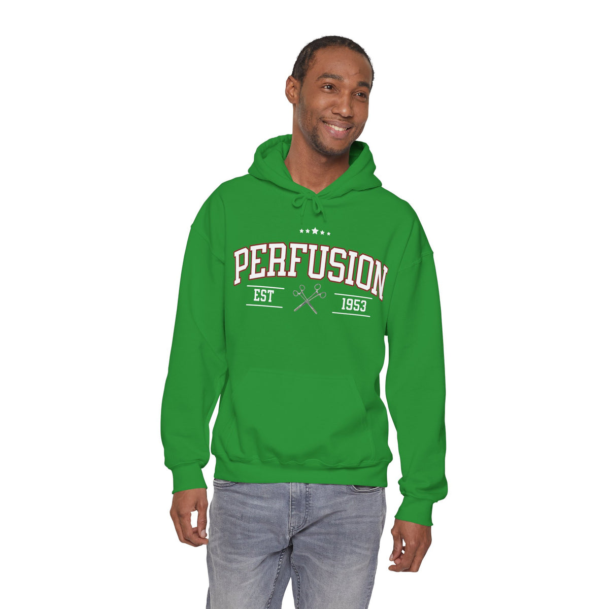 Perfusion Hoodie – Vintage 'Perfusion Est. 1953' Medical Tech Sweatshirt
