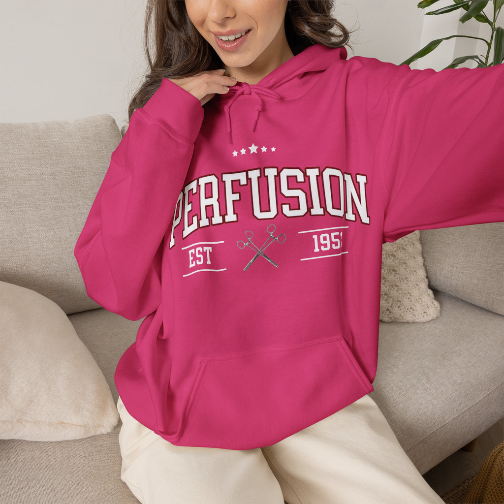 Perfusion Hoodie – Vintage 'Perfusion Est. 1953' Medical Tech Sweatshirt